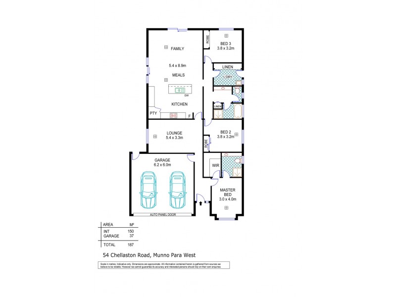 54 Chellaston Road, Munno Para West SA 5115 Floorplan
