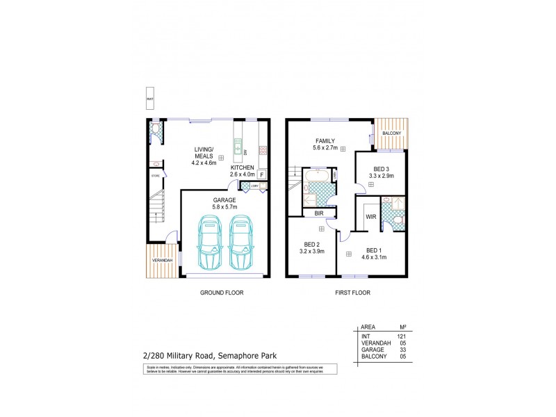 Unit 2/280 Military Road, Semaphore Park SA 5019 Floorplan