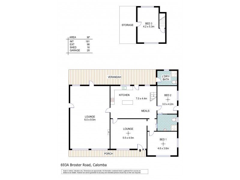 693A Broster Road, Mallala SA 5502 Floorplan