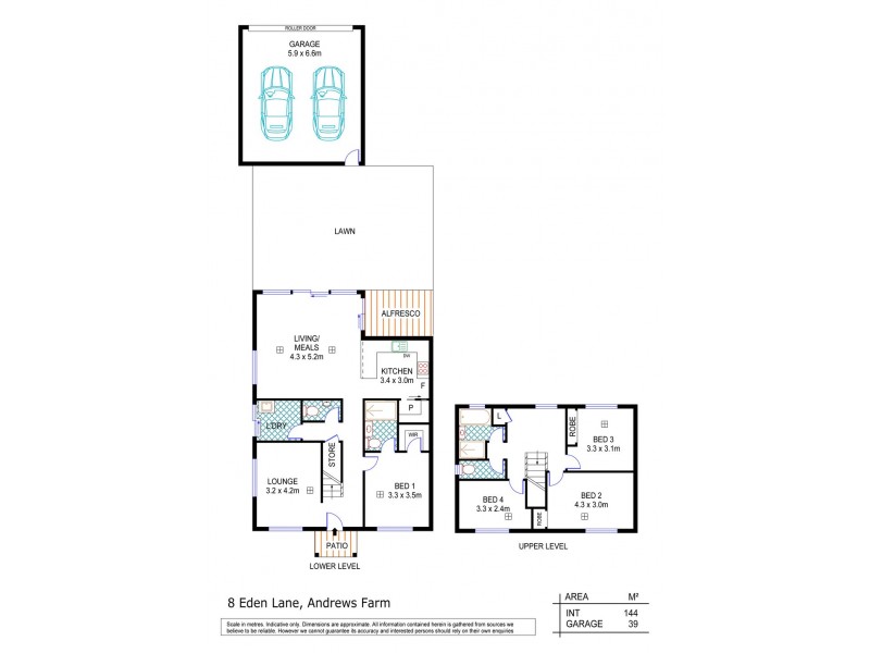 8 Eden Lane, Andrews Farm SA 5114 Floorplan