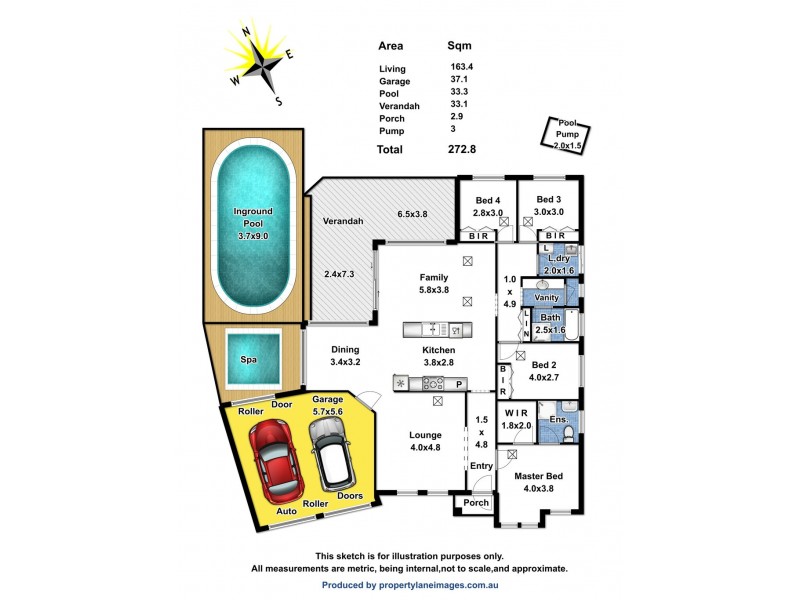 15 Teal Court, Hewett SA 5118 Floorplan