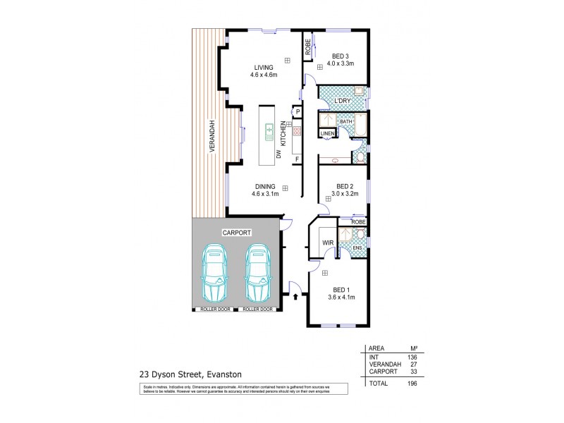 23 Dyson Street, Evanston SA 5116 Floorplan