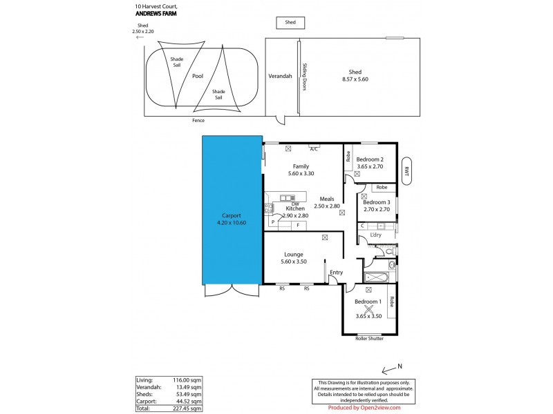 10 Harvest Court, Andrews Farm SA 5114 Floorplan