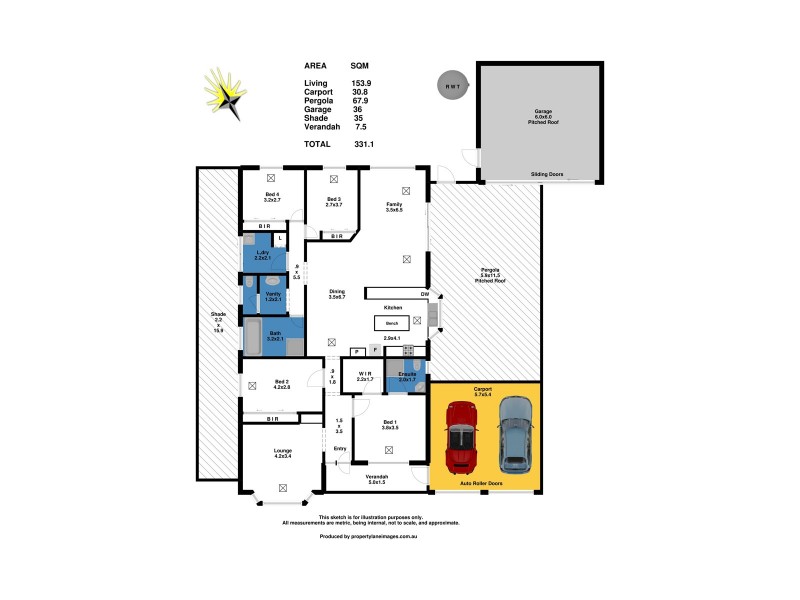 4 Springfield Court, Evanston Park SA 5116 Floorplan