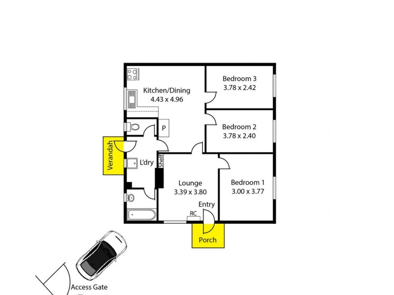 2 Elgin Avenue, Evanston SA 5116 Floorplan