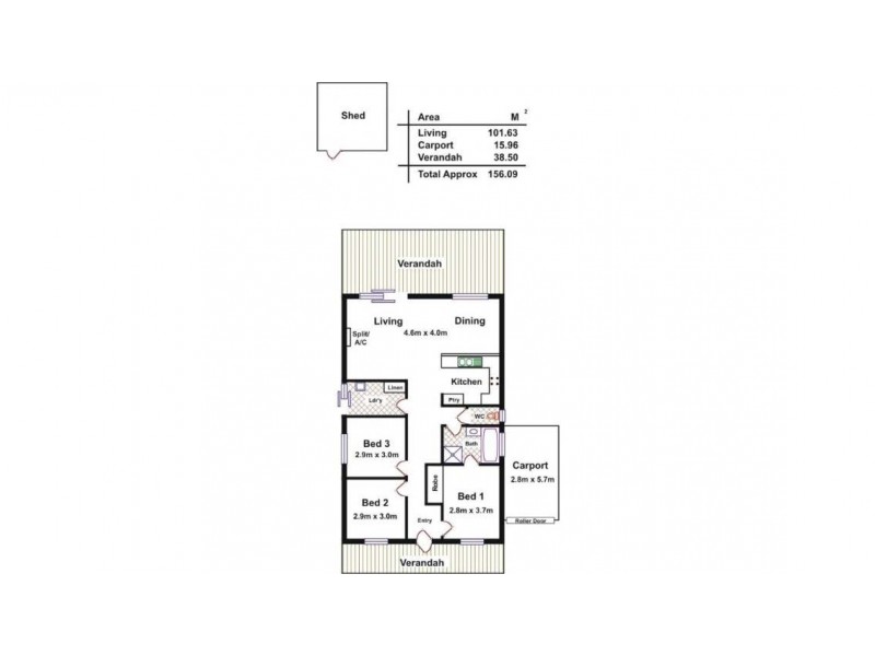 16 Clift Close, Evanston SA 5116 Floorplan