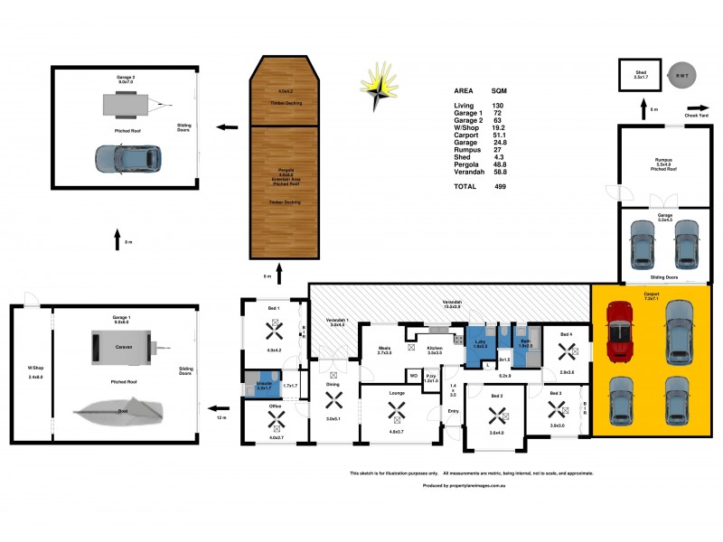 348 Pimpala Road, Cockatoo Valley SA 5351 Floorplan