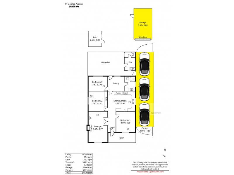 14 Mooltan Avenue, Largs Bay SA 5016 Floorplan