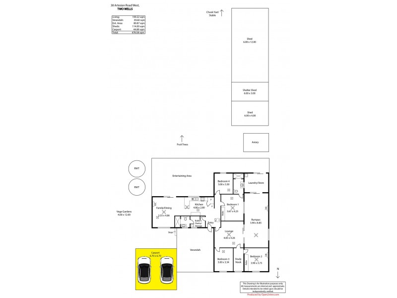 38 Artesian Road West, Two Wells SA 5501 Floorplan