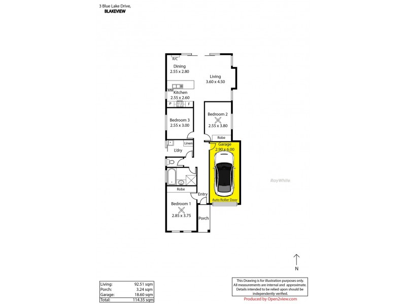 3 Blue Lake Drive, Blakeview SA 5114 Floorplan