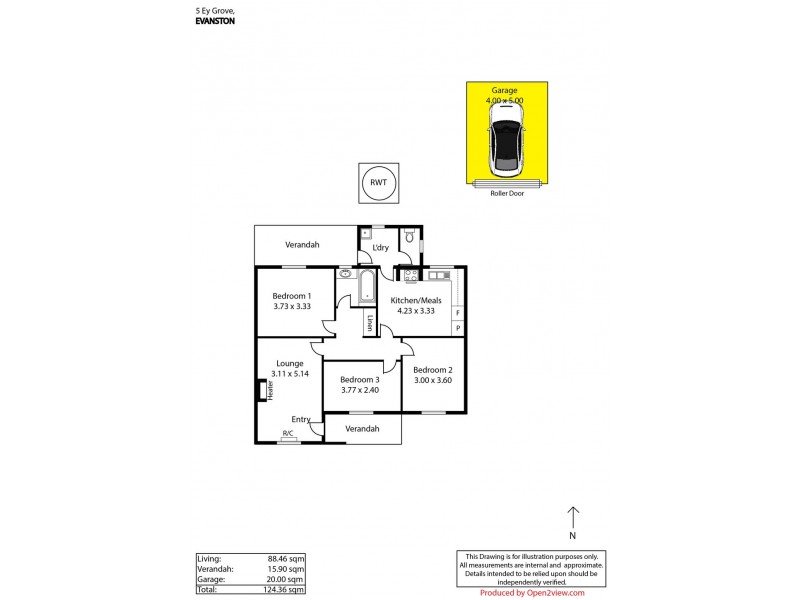 5 Ey Grove, Evanston SA 5116 Floorplan