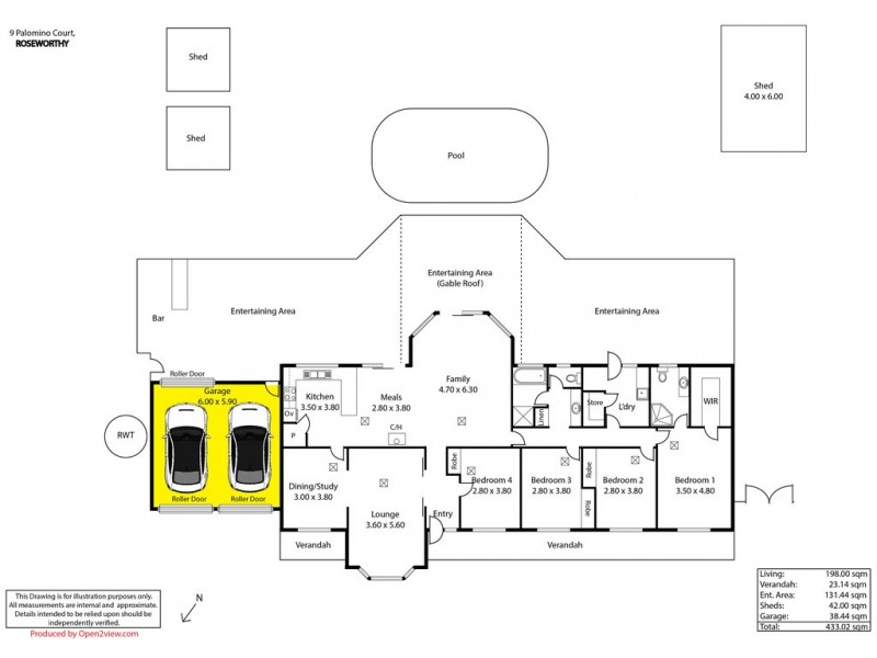9 Palomino Court, Roseworthy SA 5371 Floorplan