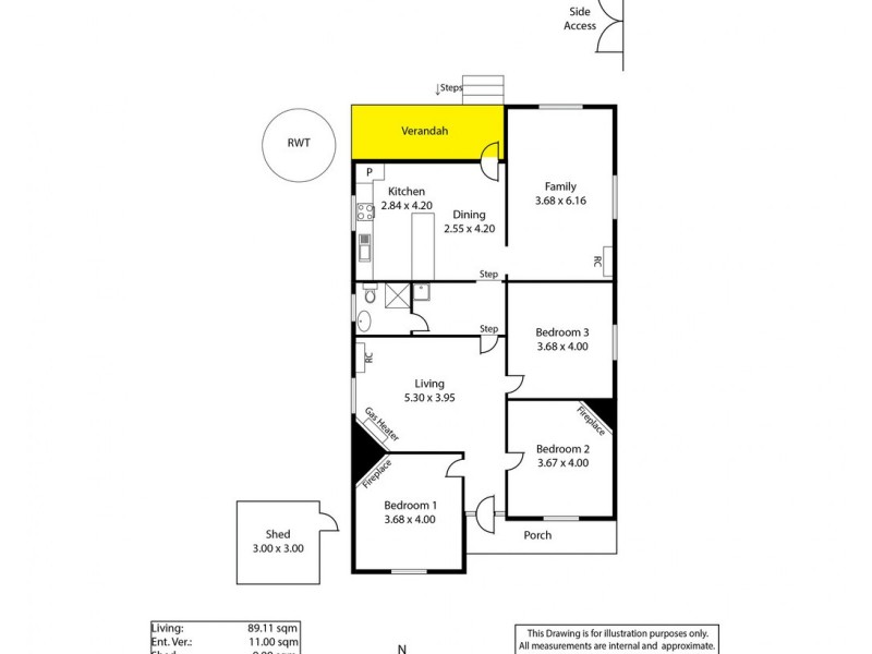 13 Hill Street, Hamley Bridge SA 5401 Floorplan