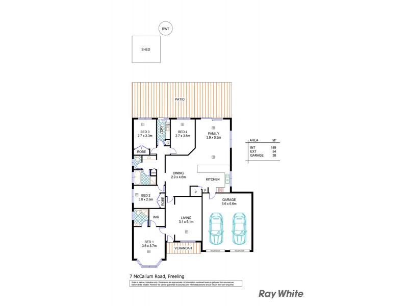 7 McCallum Road, Freeling SA 5372 Floorplan
