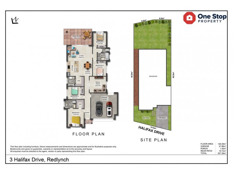 3 Halifax Drive, Redlynch QLD 4870 Floorplan