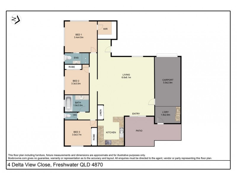 4 Delta View Close, Freshwater QLD 4870 Floorplan