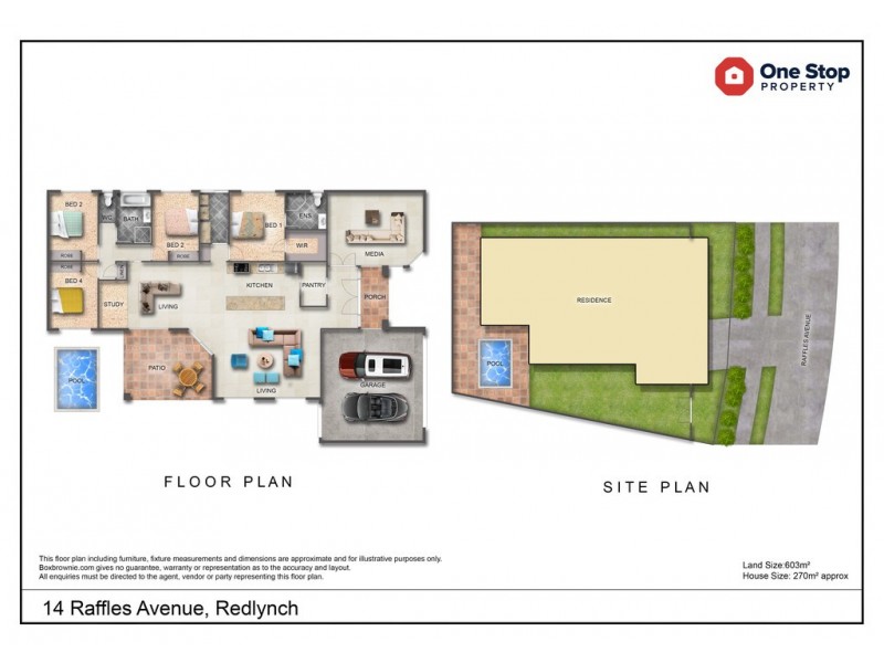 14 Raffles Avenue, Redlynch QLD 4870 Floorplan