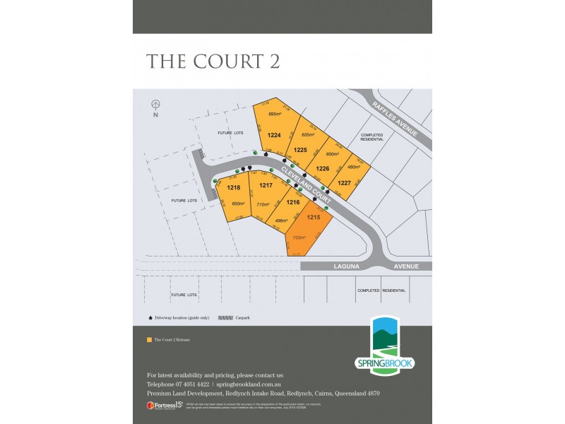 Lot 1215 Cleveland Court, Redlynch QLD 4870 Floorplan