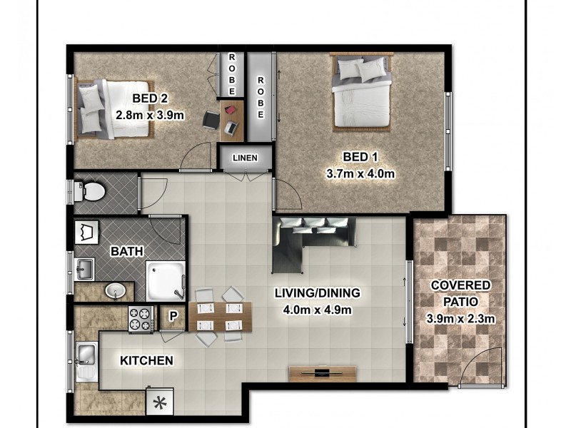 8/87-91 Earl Street, Westcourt QLD 4870 Floorplan