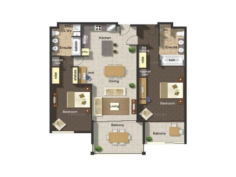 301/57-65 Paradise Palms Drive, Kewarra Beach QLD 4879 Floorplan