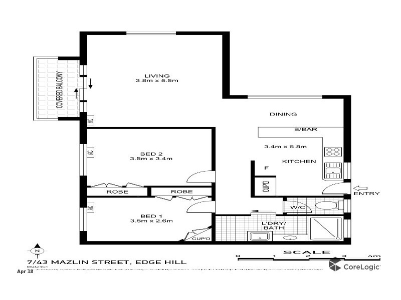 7/43 Mazlin Street, Edge Hill QLD 4870 Floorplan