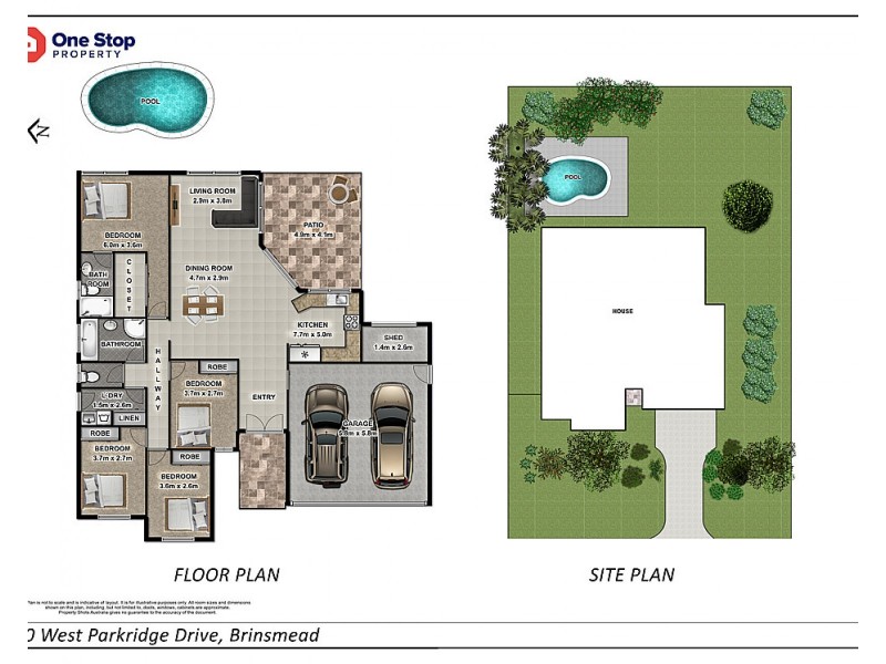 50 West Parkridge Drive, Brinsmead QLD 4870 Floorplan