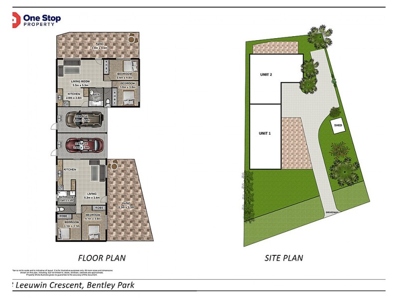1 & 2/48 Leeuwin Crescent, Bentley Park QLD 4869 Floorplan