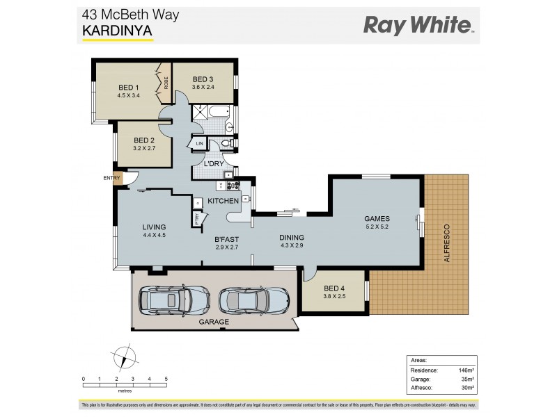 43 McBeth Way, Kardinya WA 6163 Floorplan