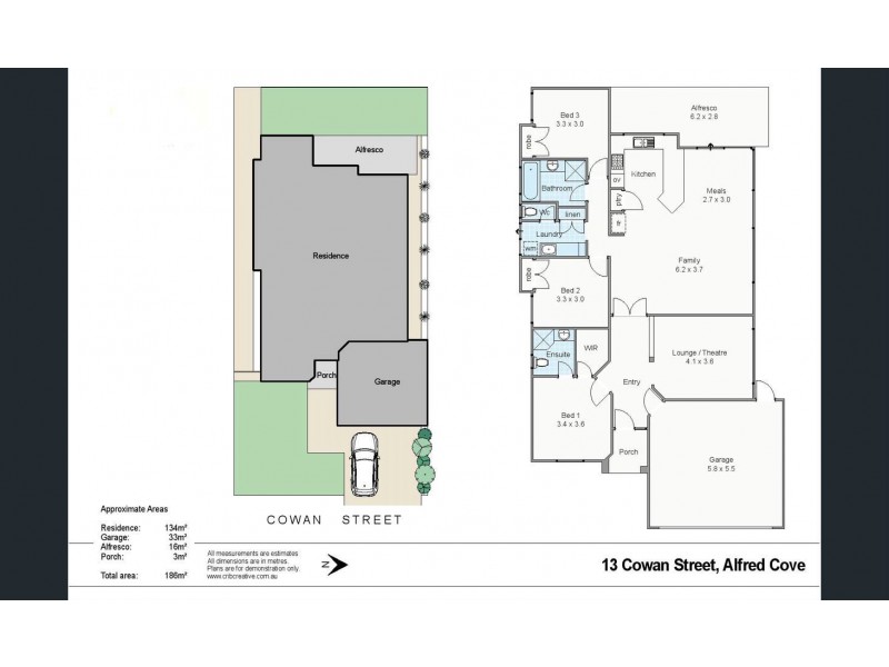 13 Cowan St, Alfred Cove WA 6154 Floorplan