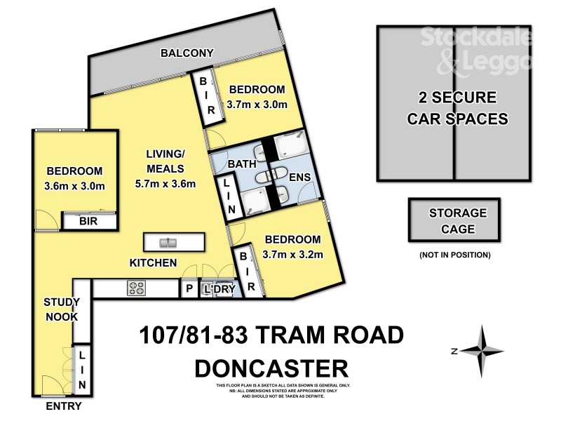 107/83 Tram Road, Doncaster VIC 3108 Floorplan