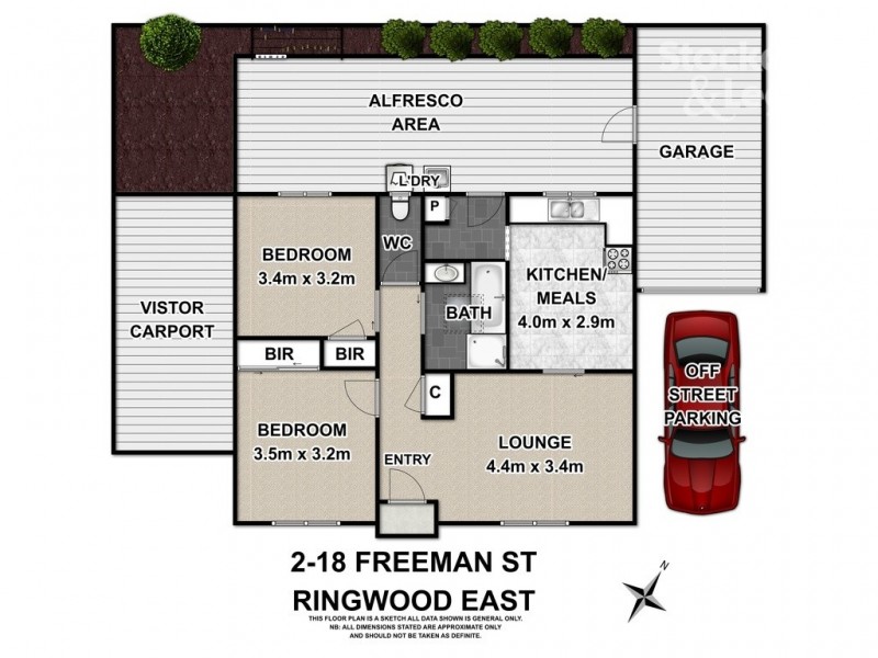 2/18 Freeman Street, Ringwood East VIC 3135 Floorplan