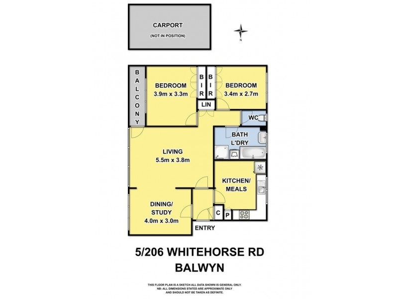 5/206 Whitehorse Road, Balwyn VIC 3103 Floorplan