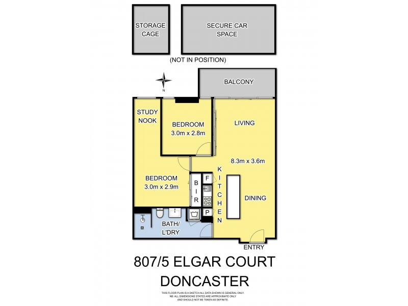 807-808/5 Elgar Court, Doncaster VIC 3108 Floorplan