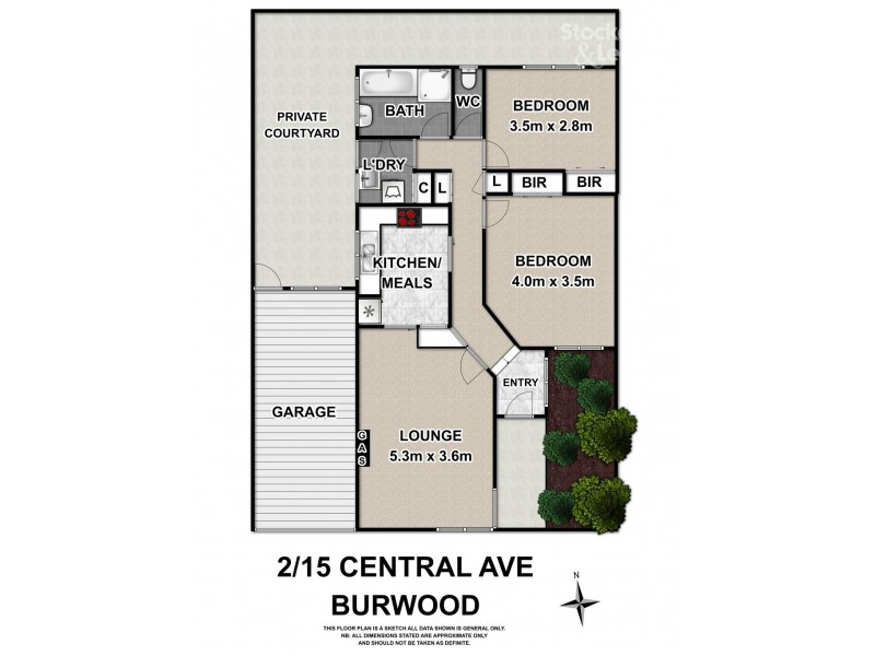 2/15 Central Avenue, Burwood VIC 3125 Floorplan