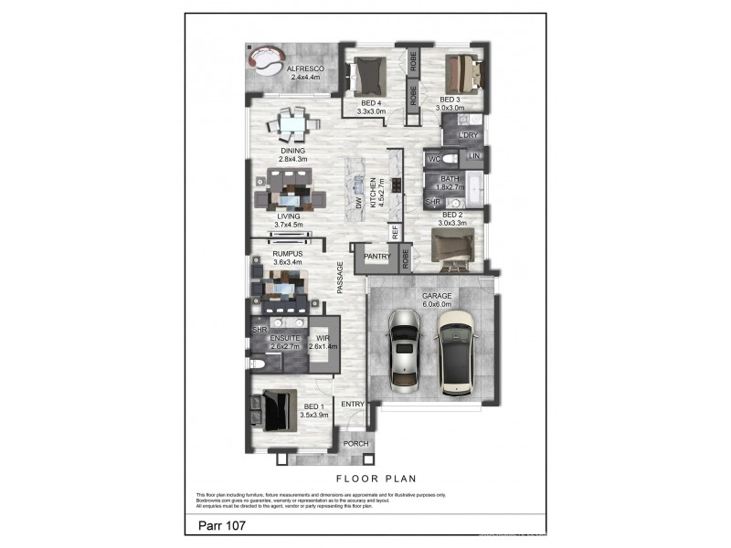107 Parr Street, Leongatha VIC 3953 Floorplan