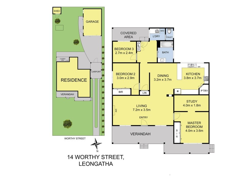 14 Worthy Street, Leongatha VIC 3953 Floorplan