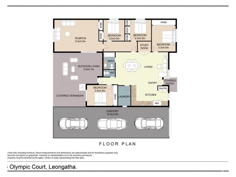 5 Olympic Court, Leongatha VIC 3953 Floorplan