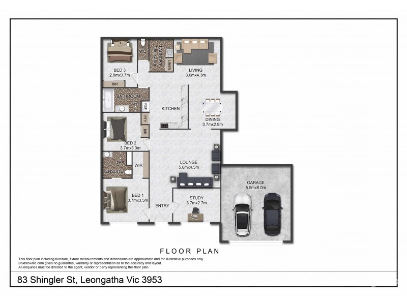 83 Shingler Street, Leongatha VIC 3953 Floorplan
