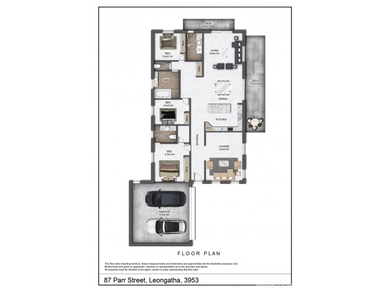 87 Parr Street, Leongatha VIC 3953 Floorplan