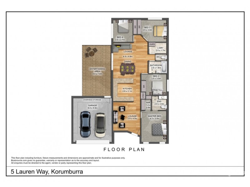 5 Lauren Way, Korumburra VIC 3950 Floorplan