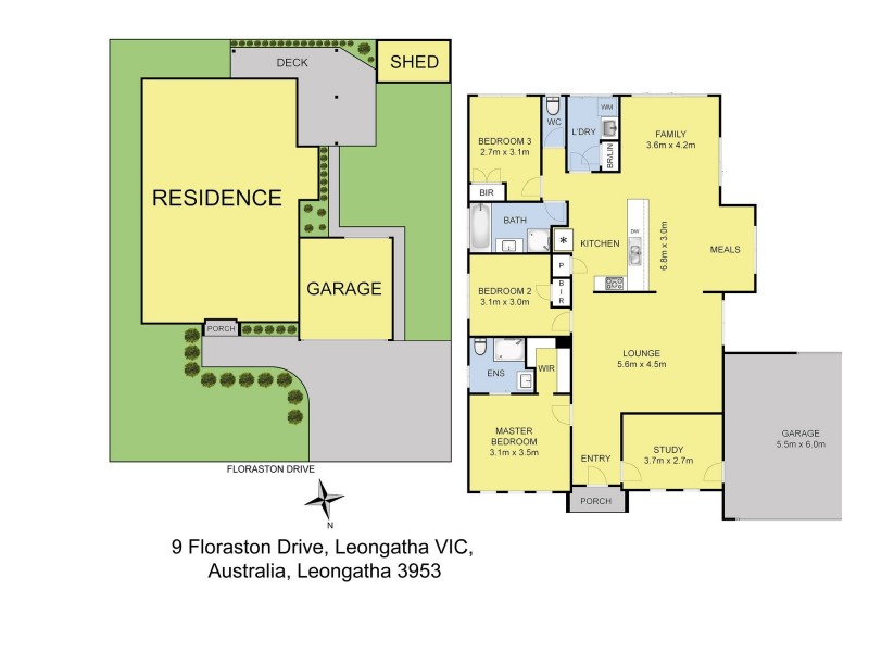9 Floraston Drive, Leongatha VIC 3953 Floorplan