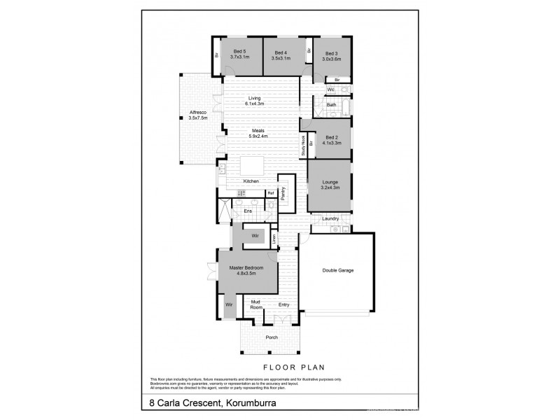 8 Carla Crescent, Korumburra VIC 3950 Floorplan