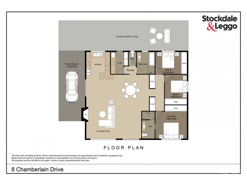 8 Chamberlain Drive, Leongatha VIC 3953 Floorplan