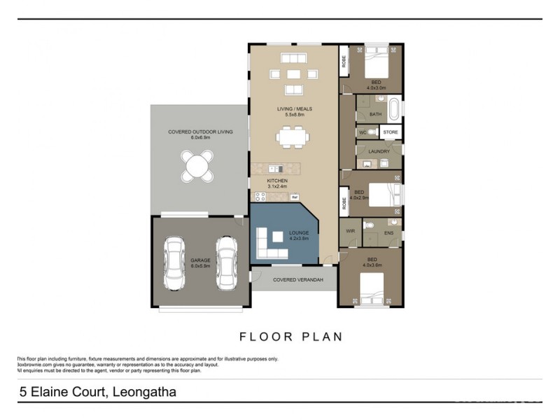 5 Elaine Court, Leongatha VIC 3953 Floorplan