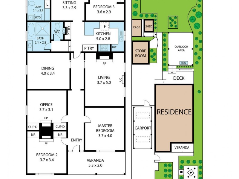 43 Bent Street, Leongatha VIC 3953 Floorplan