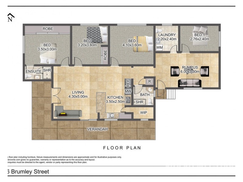 16 Brumley Street, Leongatha VIC 3953 Floorplan