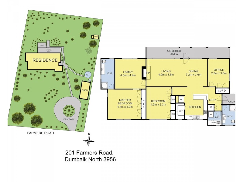 201 Farmers Road, Dumbalk VIC 3956 Floorplan
