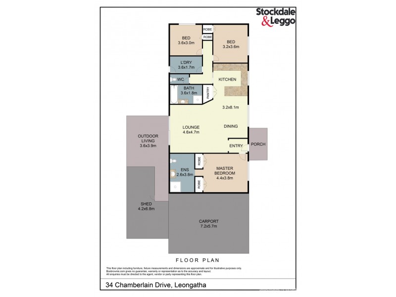 34 Chamberlain Drive, Leongatha VIC 3953 Floorplan