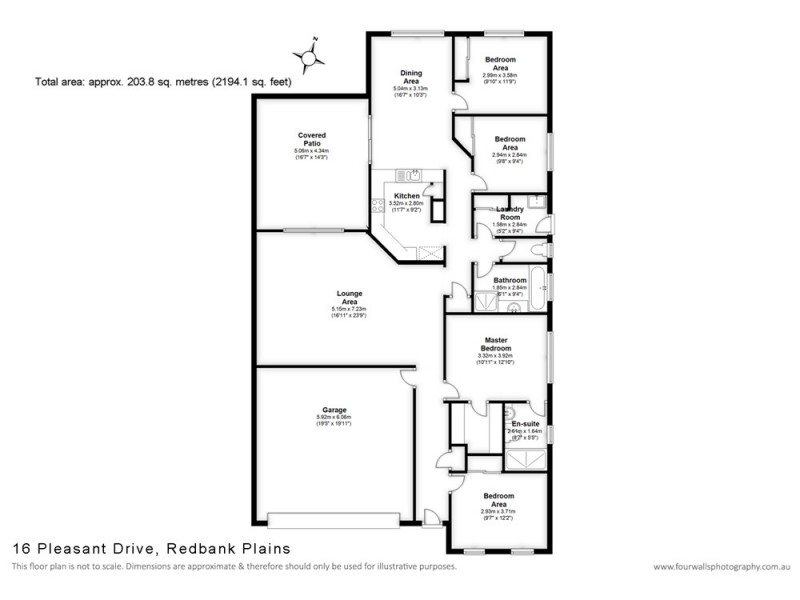 16 Pleasant Drive, Redbank Plains QLD 4301 Floorplan