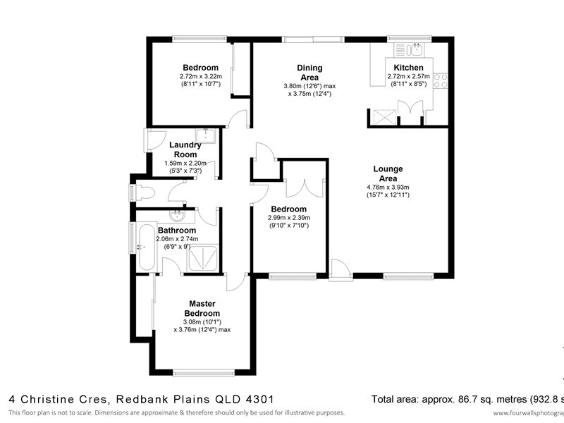 4 Christine Crescent, Redbank Plains QLD 4301 Floorplan